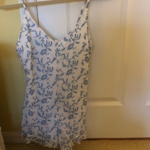 Kendall & Kylie Dresses - Blue and white laced romper Kendall & Kylie Dresses - Blue and white laced romper